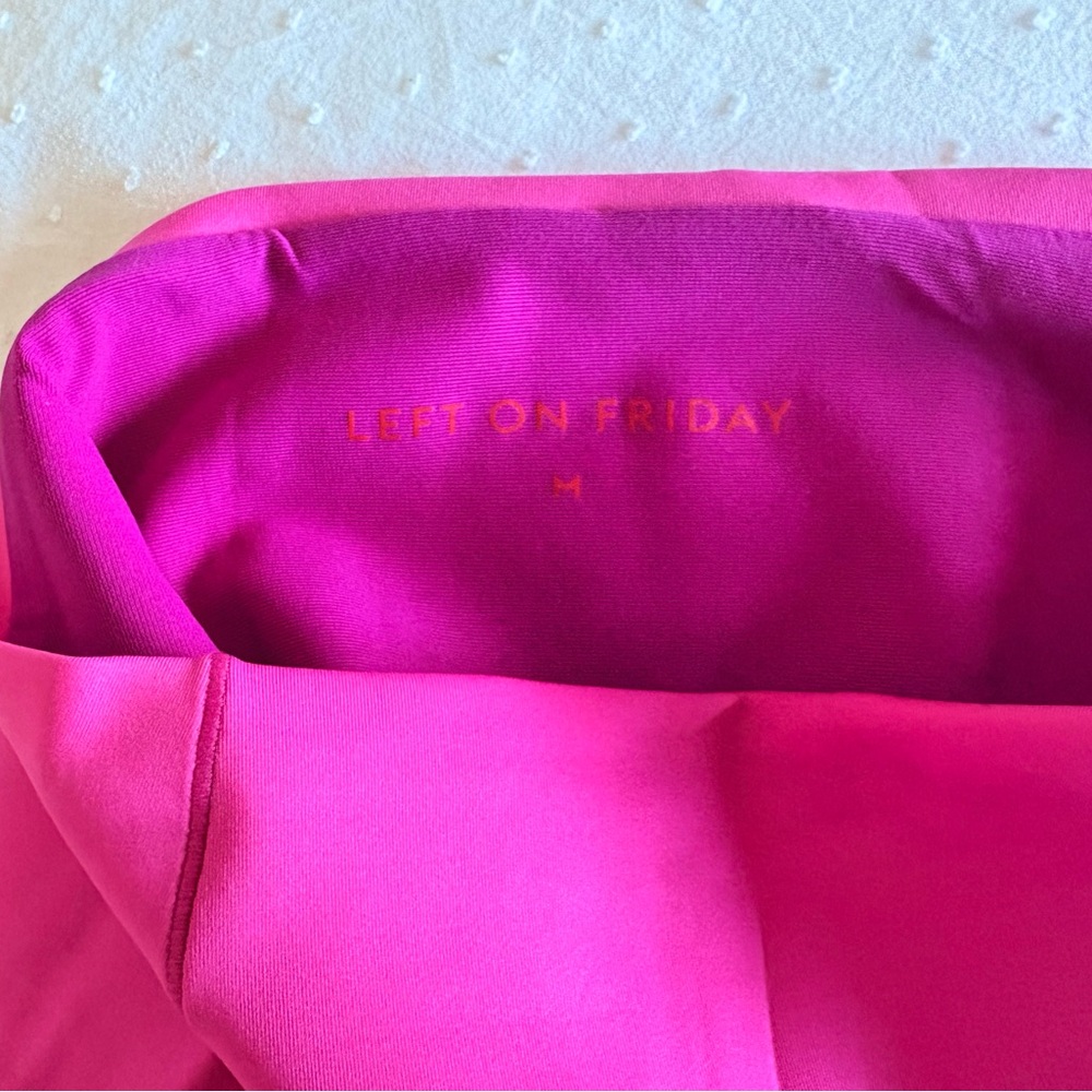 Left On Friday High Tide Swim Bottoms in Hot Pink - Picture 3 of 4